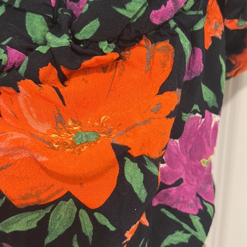 ZARA FLORAL PRINT DRESS - Picture 5 of 5